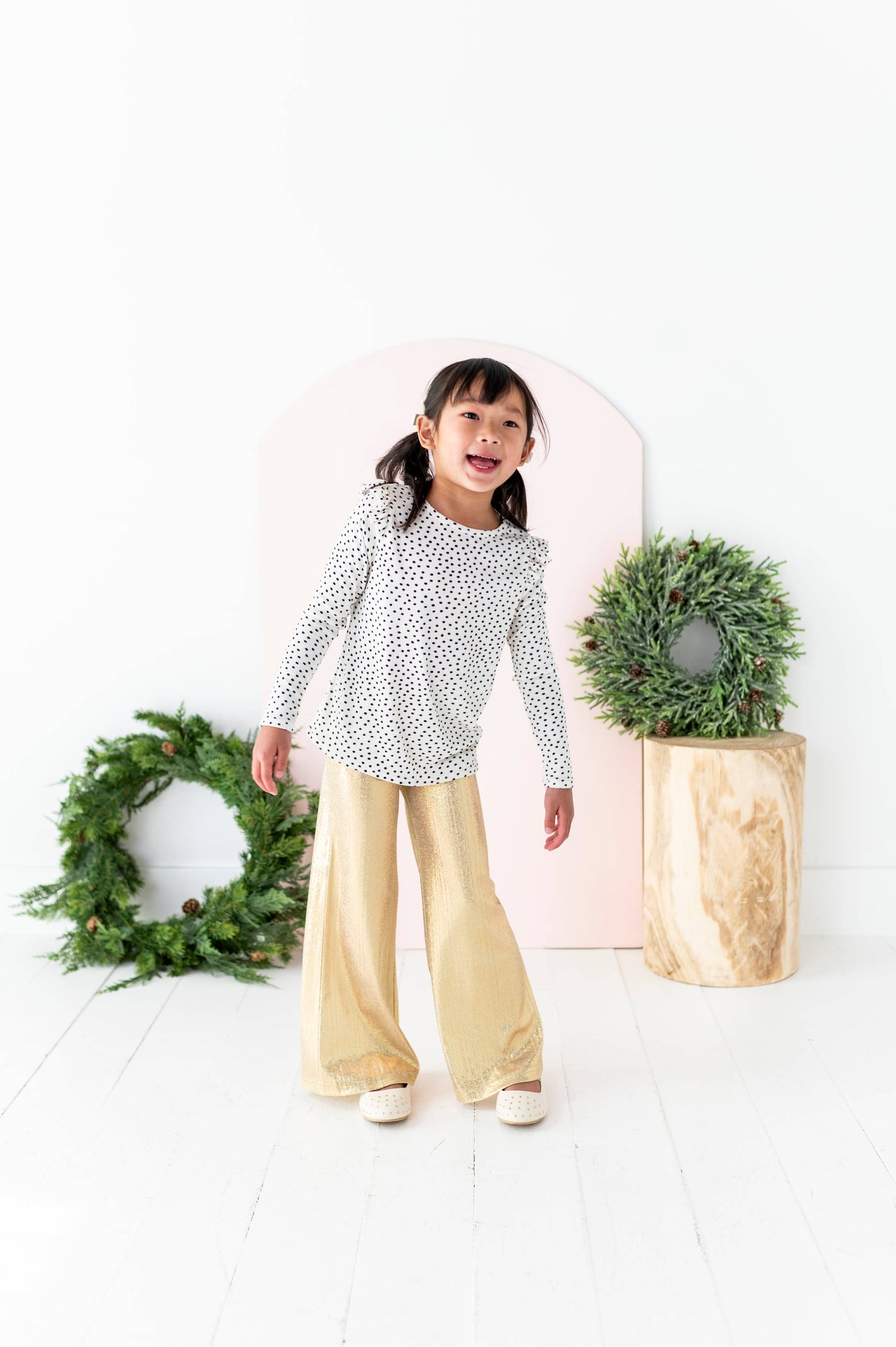 Champagne | Wide Leg Pants: 4T