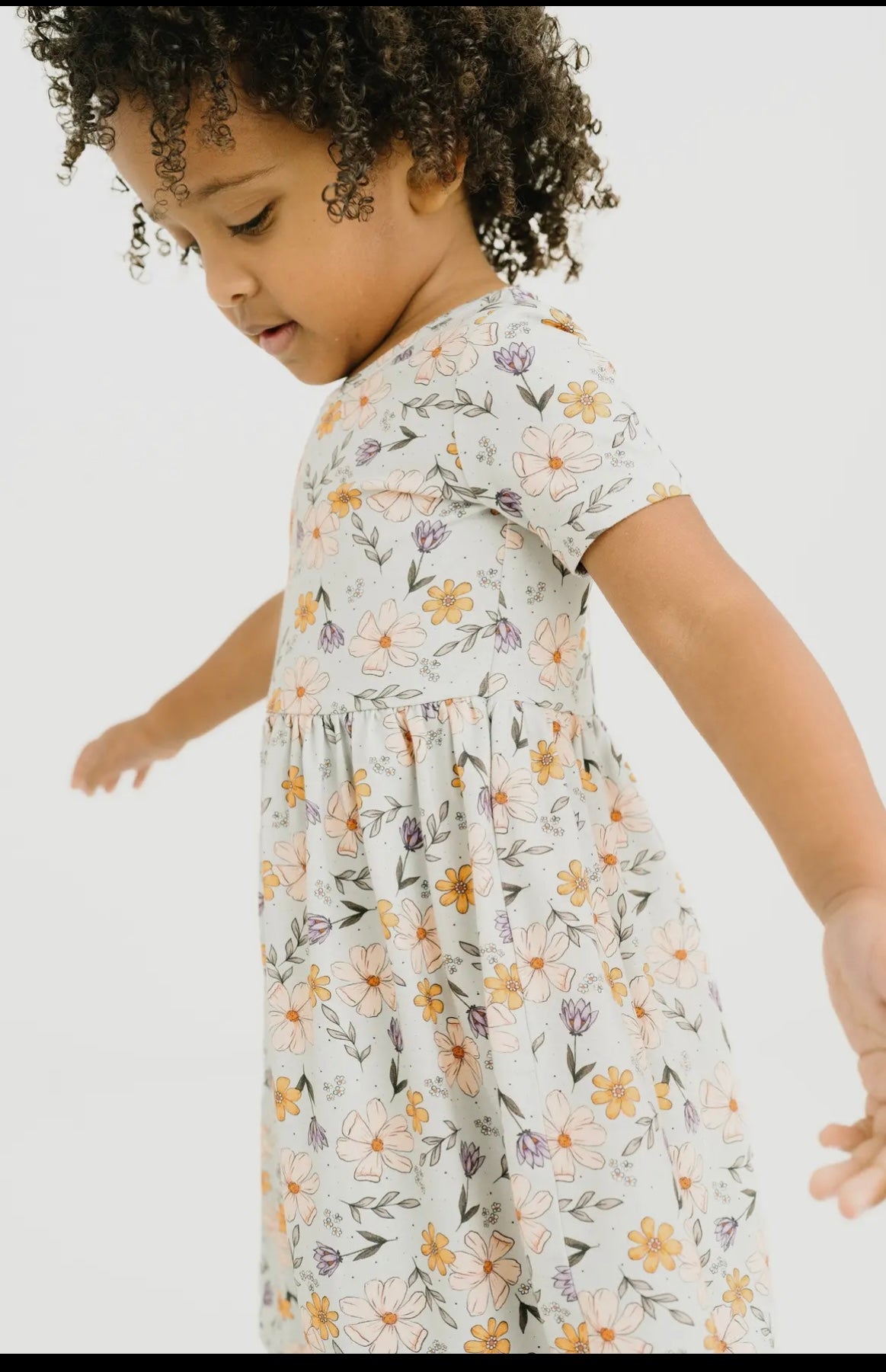 Floral Bamboo Short Sleeve Dress