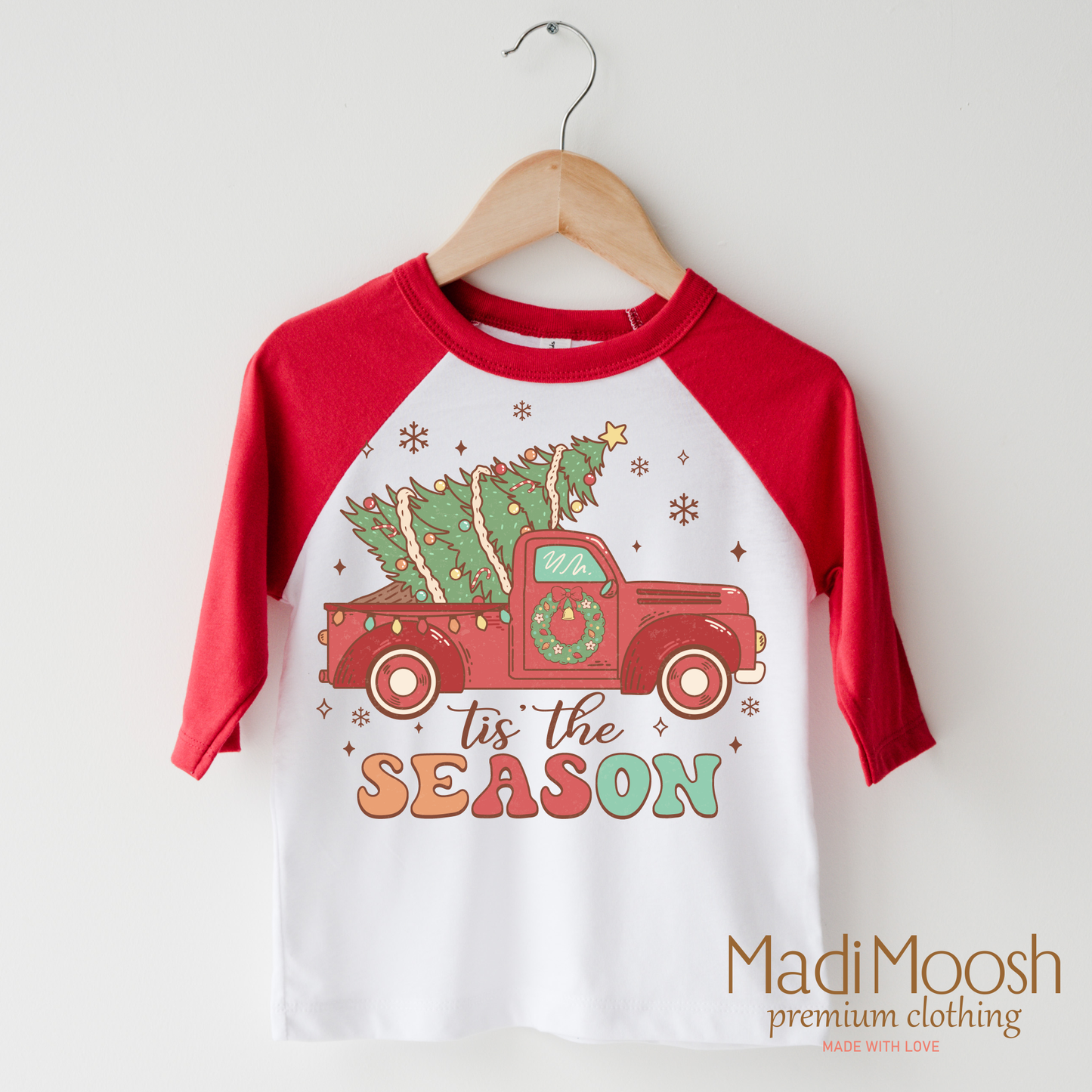 Tis The Season Old Fashioned Christmas Shirt: Natural / 18 Month