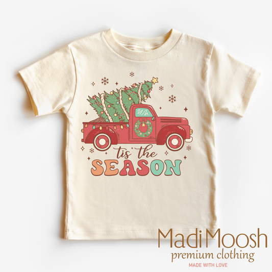 Tis The Season Old Fashioned Christmas Shirt: Natural / 18 Month