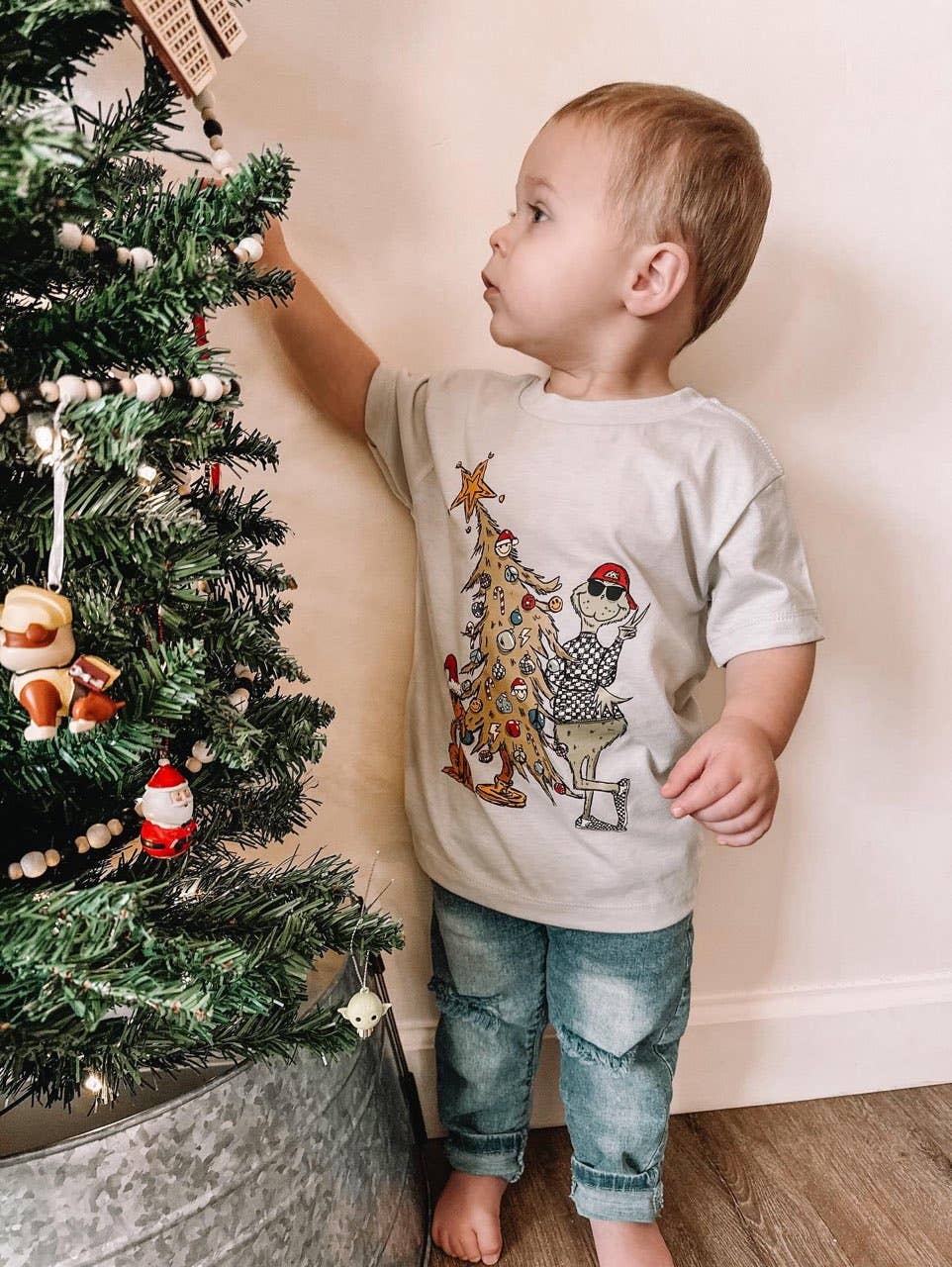 Retro Christmas Tee: 2T